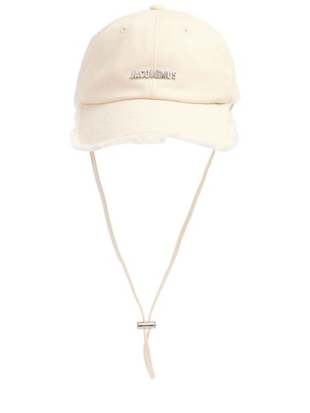 Gorra de algodón Jacquemus blanco