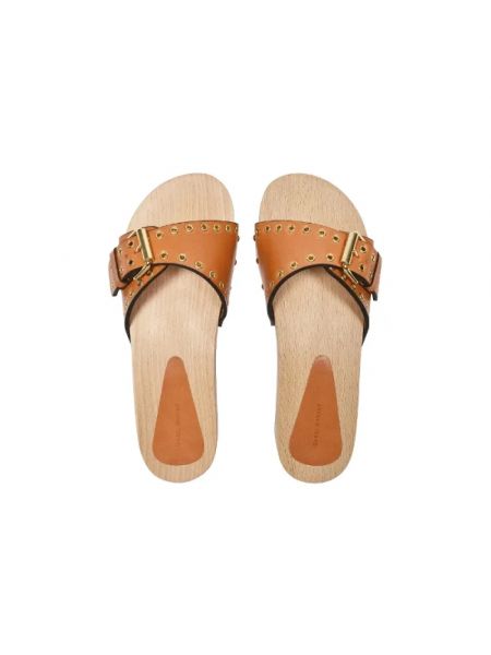 Sandały skórzane Isabel Marant Pre-owned brązowe