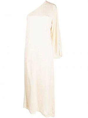 Asymetrické večerní šaty By Malene Birger bílé