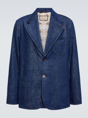Džínsová bunda Gucci modrá