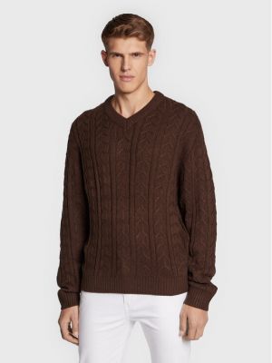 Пуловер Redefined Rebel кафяво