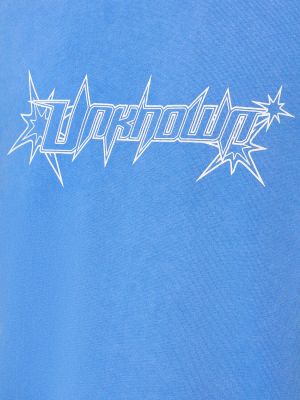 Bavlnené tričko so vzorom hadej kože Unknown modrá