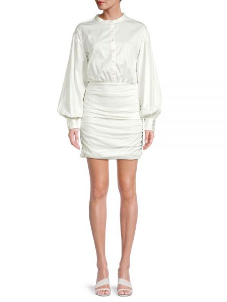 Белое платье-рубашка Ramy Brook