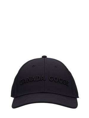 Hut mit stickerei aus baumwoll Canada Goose schwarz