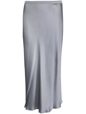Plisovaná hodvábna sukňa Anine Bing sivá
