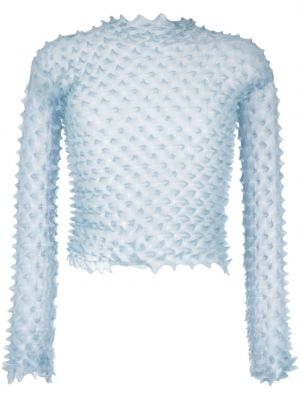 Прозрачна риза с градиентным принтом Chet Lo синьо
