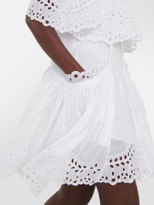 Mini robe en coton à motif étoile Marant étoile blanc