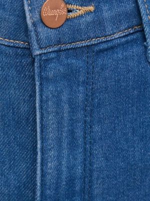 Straight fit džíny s vysokým pasem Wrangler modré