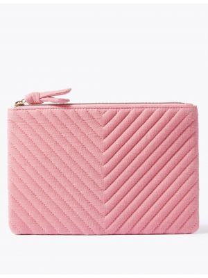 Prošívaná kosmetická taška Marks & Spencer růžová