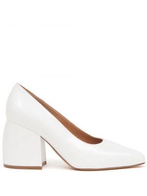 Полуотворени обувки с ток Maison Margiela бяло