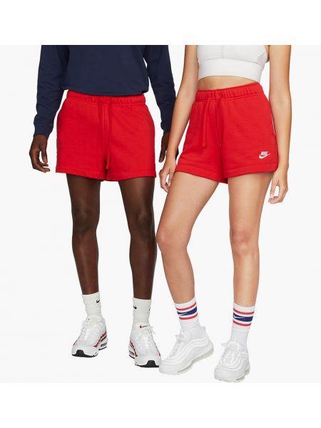 Флисовые шорты Nike красные
