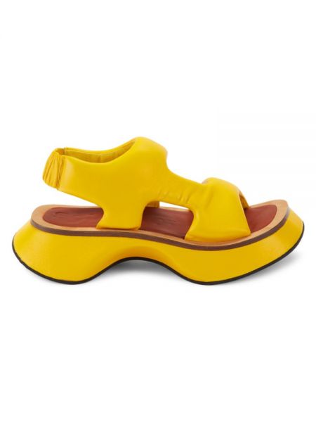 Желтые кожаные сандалии Proenza Schouler