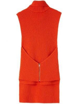 Top tricotate Jil Sander portocaliu