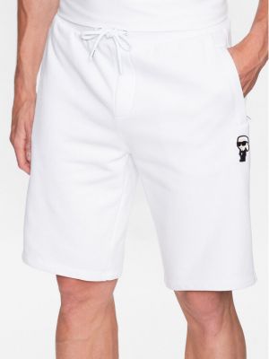 Shorts de sport Karl Lagerfeld blanc