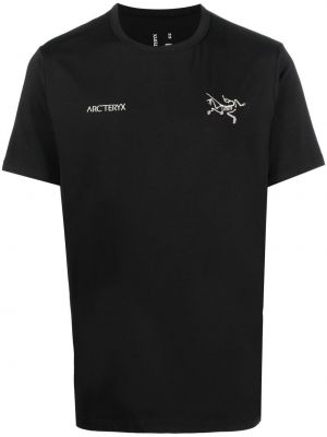 Trykt t-skjorte Arc'teryx svart