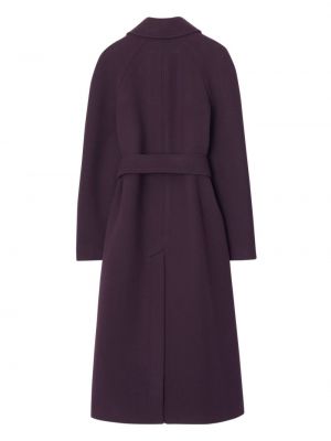Vilnonis paltas Burberry violetinė