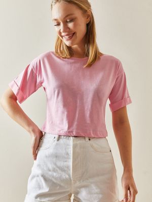 Oversized tričko Xhan růžové
