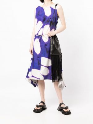 Šaty bez rukávů s abstraktním vzorem Issey Miyake Pre-owned