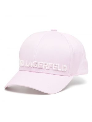 Cap mit stickerei Karl Lagerfeld pink