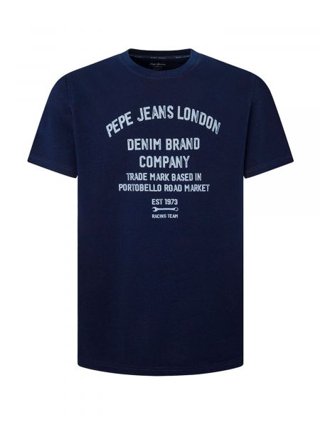 Πουκάμισο τζιν Pepe Jeans μπλε