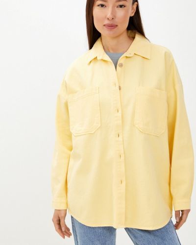 Джинсовая рубашка Mossmore, желтая