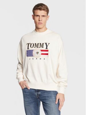 Bluza bawełniana Tommy Jeans biała