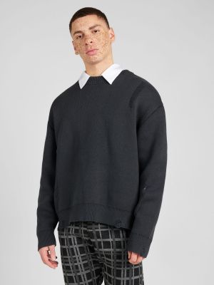 Пуловер Weekday черно