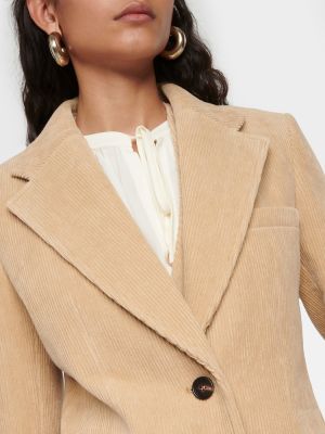 Cord blazer aus baumwoll Chloã© beige
