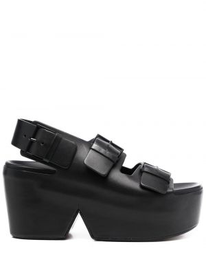 Slingback plattform sandaler med reim Clergerie svart