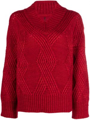 Chunky пуловер с v-образно деколте Ermanno Scervino