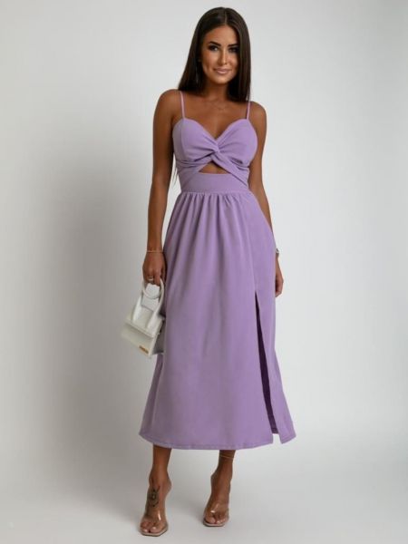 Midi suknele Fasardi violetinė