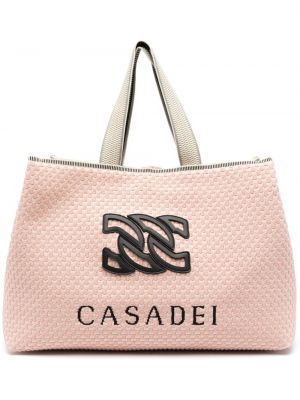 Nákupná taška s výšivkou Casadei