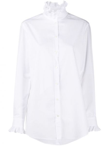 Camisa con volantes Dolce & Gabbana blanco