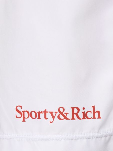 Αθλητικό σορτς Sporty & Rich λευκό