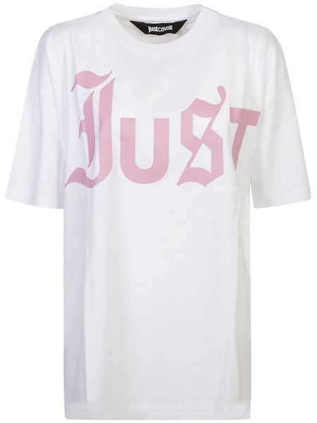 T-shirt Just Cavalli hvid