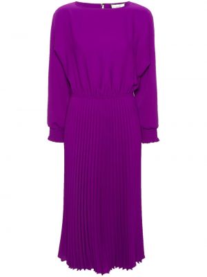 Plisované midi šaty Nissa fialové