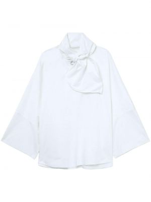 Памучна блуза The Attico бяло