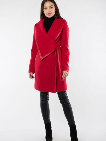Демисезонное пальто El Podio красное