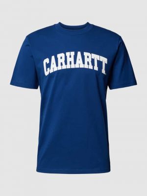 Koszulka z nadrukiem Carhartt Work In Progress niebieska