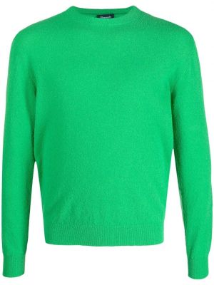 Плетен пуловер Drumohr зелено