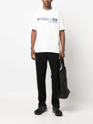 Koszulka bawełniana Moncler Grenoble biała