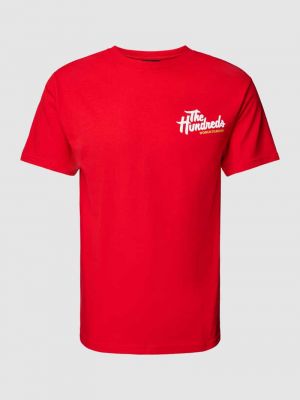 Koszulka z nadrukiem The Hundreds czerwona