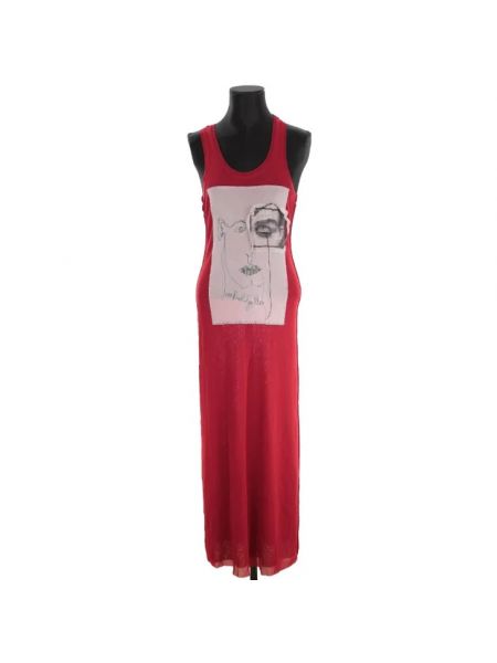 Czerwona sukienka wełniana Jean Paul Gaultier Pre-owned