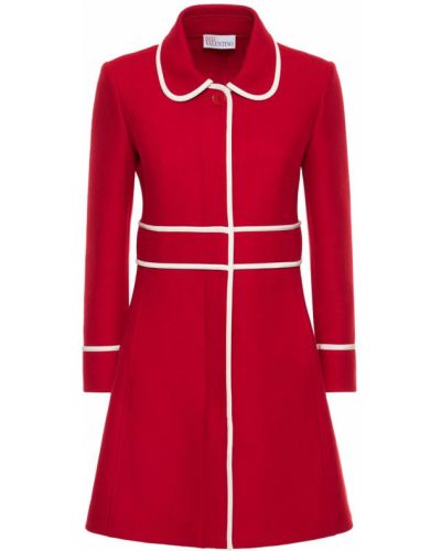 Palton de lână din cașmir Red Valentino roșu