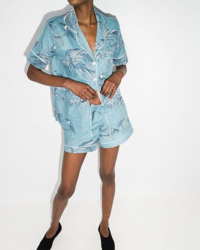 Pijama con estampado Desmond & Dempsey azul