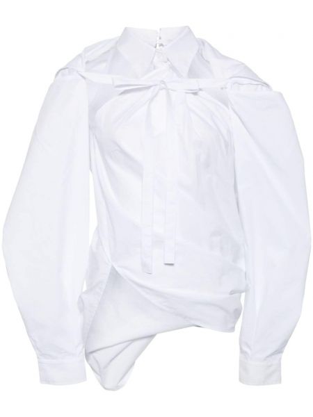Asimetrisks krekls Pushbutton balts