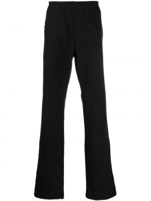 Bavlnené teplákové nohavice s potlačou Dsquared2 čierna