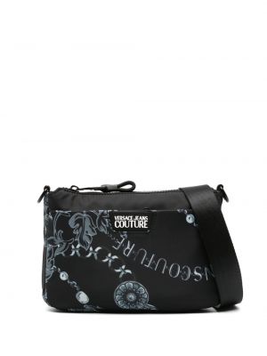 Cipzáras táska Versace Jeans Couture fekete