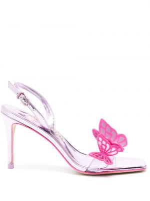 Usnjene nizki čevlji Sophia Webster roza