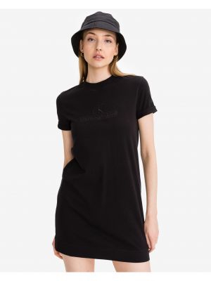 Τζιν φόρεμα Calvin Klein μαύρο